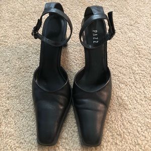 Black Ankle Strap Pumps